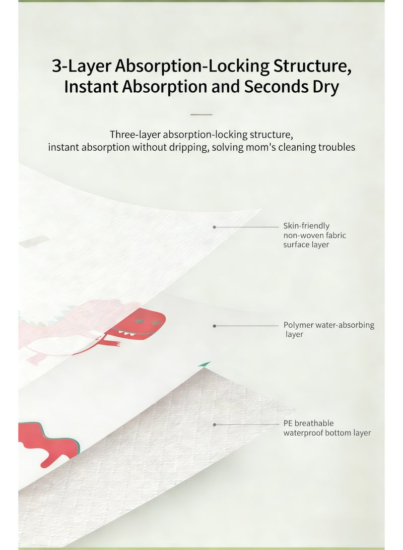 20 individually packaged Sweetheart Orchard disposable bibs, washable, suitable for babies 3 months and older. The 24x34 cm wide opening effectively prevents leaks, and the adjustable noise design provides double protection. - Image 5